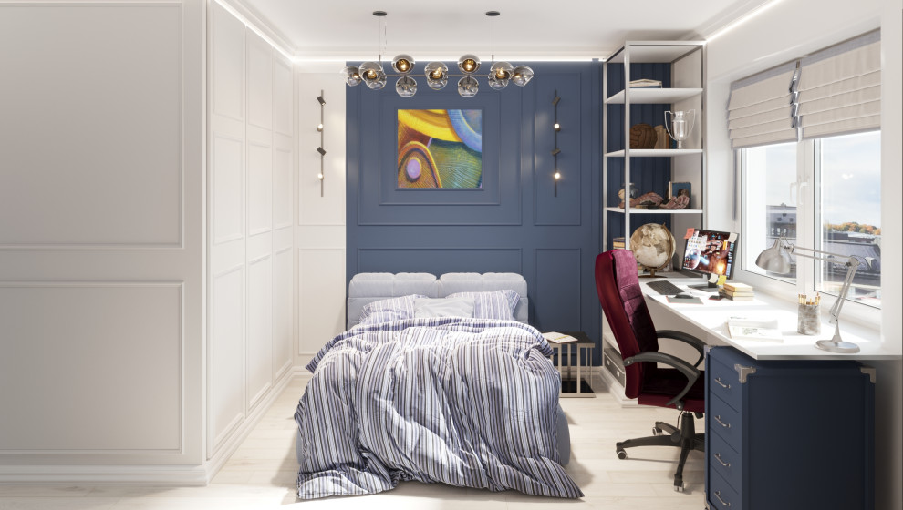 легкая неоклассика в голубом