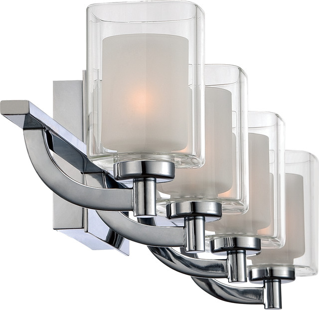 Luxury Modern Chrome Bathroom Vanity Light, UQL2404, Napa Collection