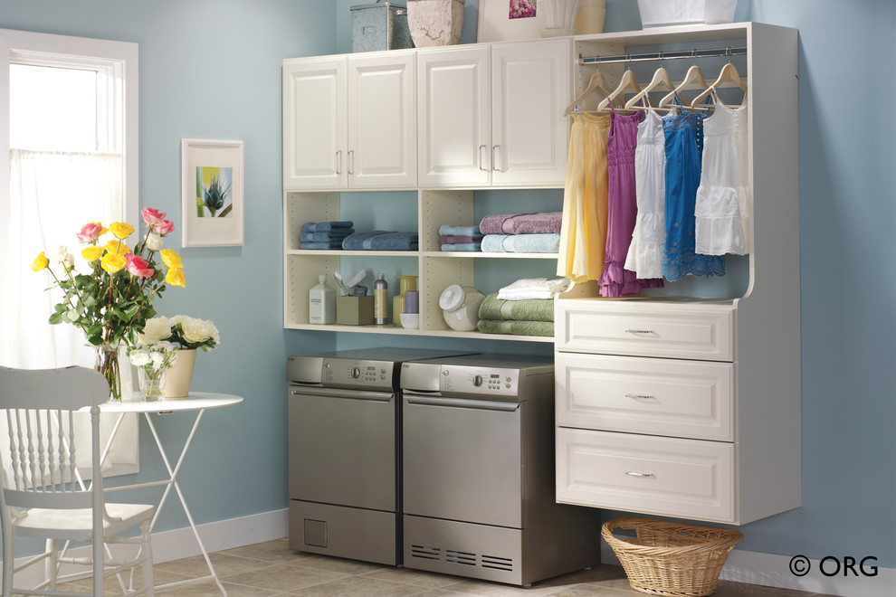 Design ideas for a traditional laundry room in Denver.