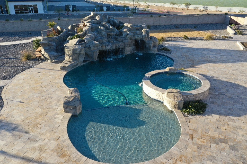 Desert rock pool