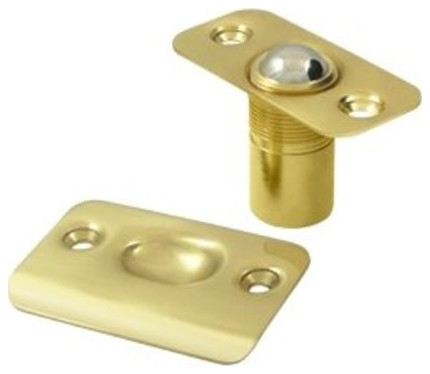Deltana BC218R 2-1/8 Inch Tall Ball Cabinet Catch - Polished Brass