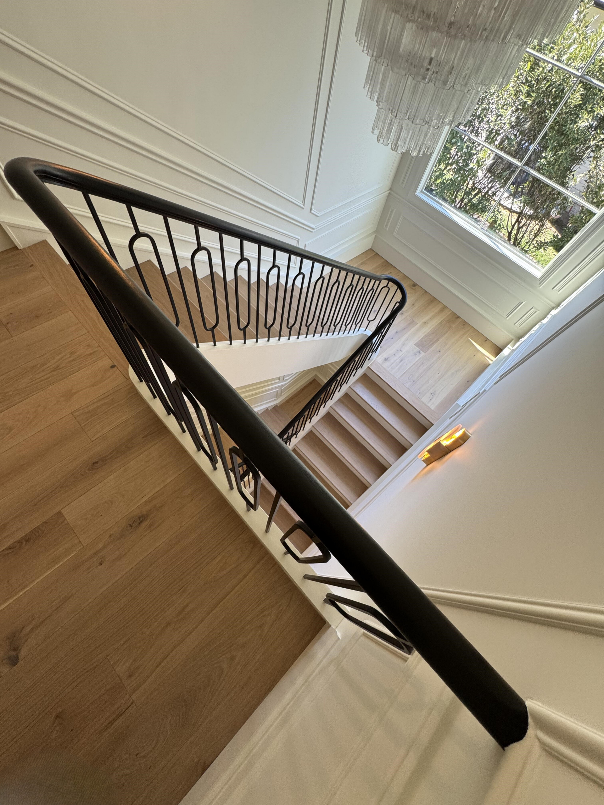 134_Stunning Straight Stair with an Elliptical Twist, McLean, VA 22101