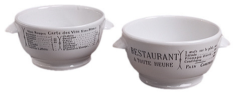Pillivuyt Brasserie Onion Soup Bowls, Set of 4