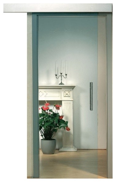Sliding Glass Barn Door Transpa Leaf Contemporary
