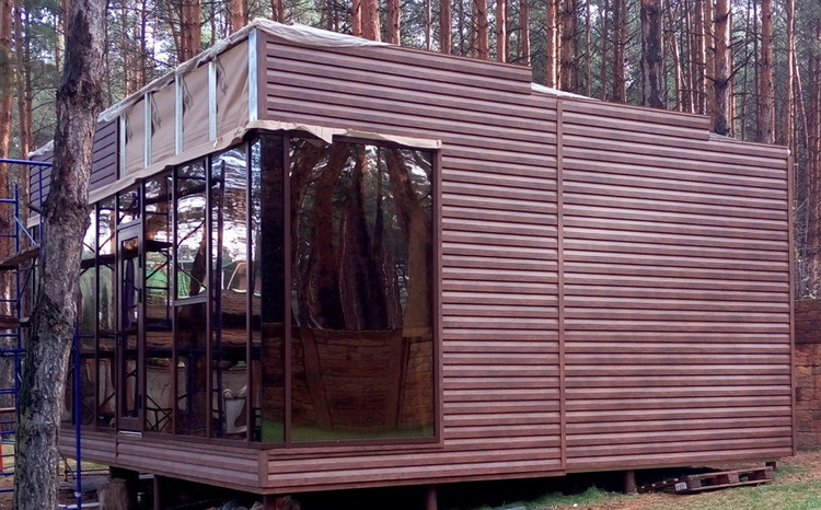 Строительство гостевого дома по технологии ЛСТК.