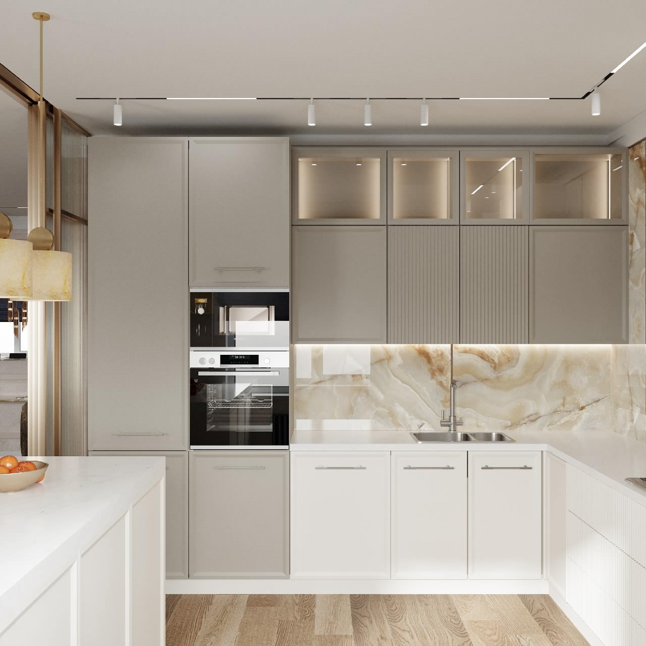 Трехкомнатная квартира площадью 120 м2. Современная классика.