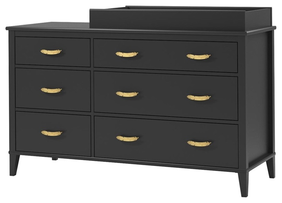 Little Seeds Monarch Hill Hawken 6 Drawer Changing Table in Black