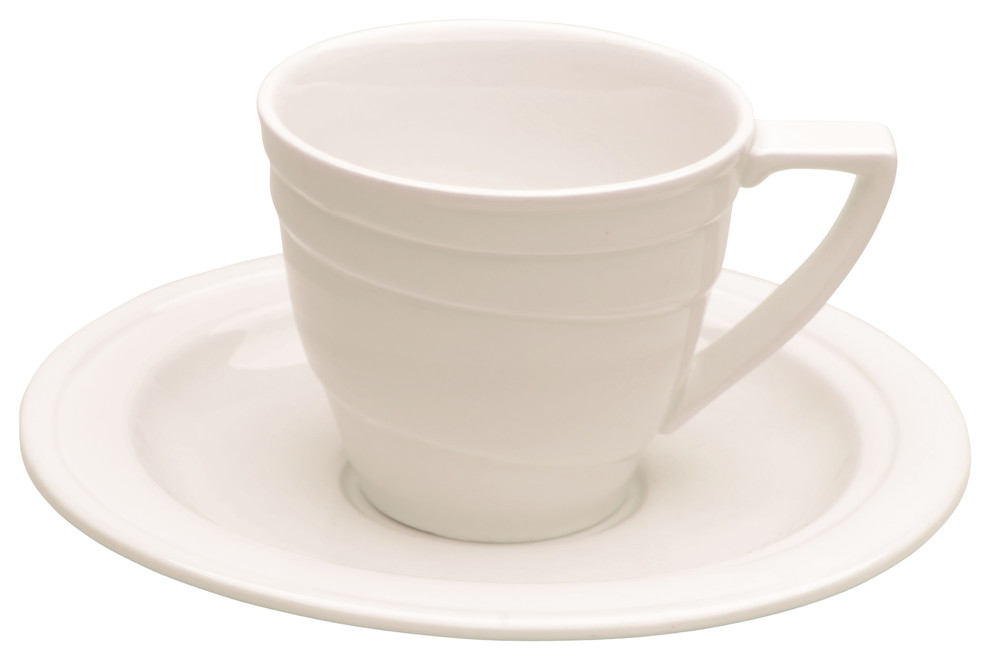 Elan Tea Cup and Saucer 9 Ounce