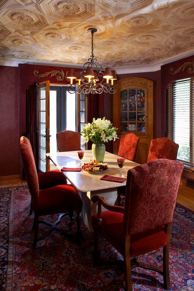 This is an example of a mediterranean dining room in Minneapolis.