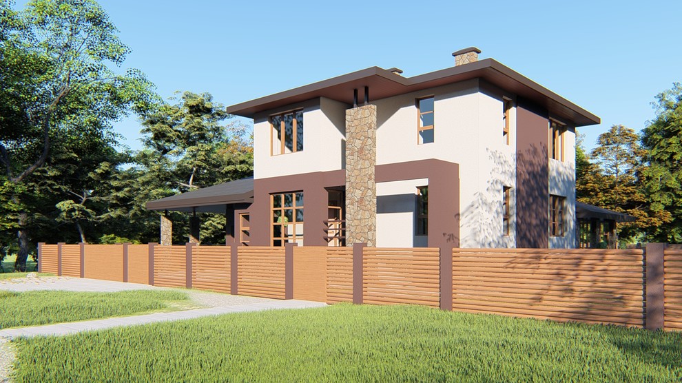 Проект 2-этажного жилого дома в г. Пермь, S=193,9 кв.м