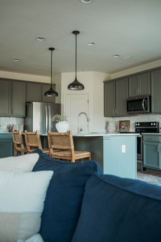 Whitestown Kitchen + Living Room