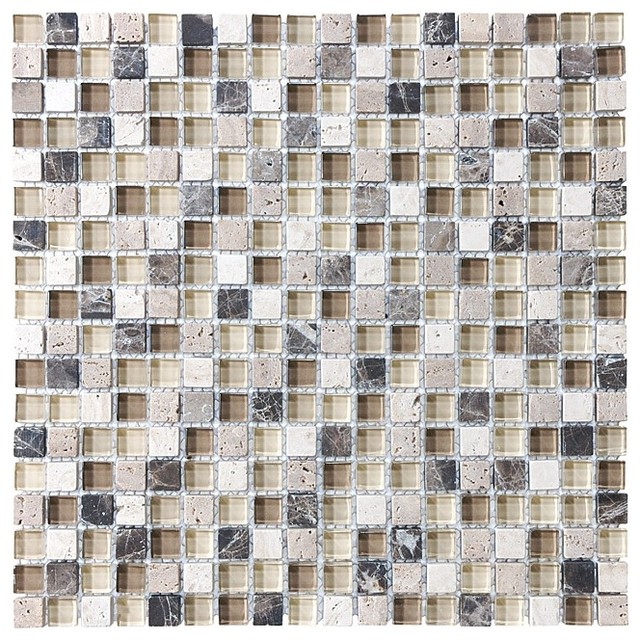 Bliss Cuccino Stone And Gl Square Mosaic Tile Contemporary Bliss Cuccino Stone And Gl Square Mosaic Tile Sample