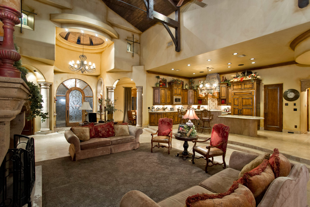 Home design - mid-sized rustic home design idea in Phoenix