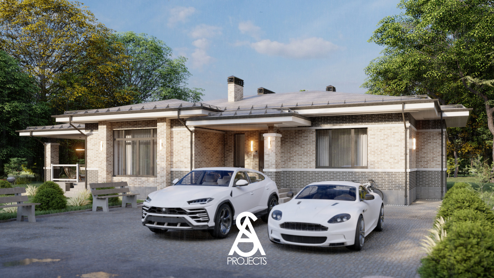 Дом одноэтажный 214кв.м.