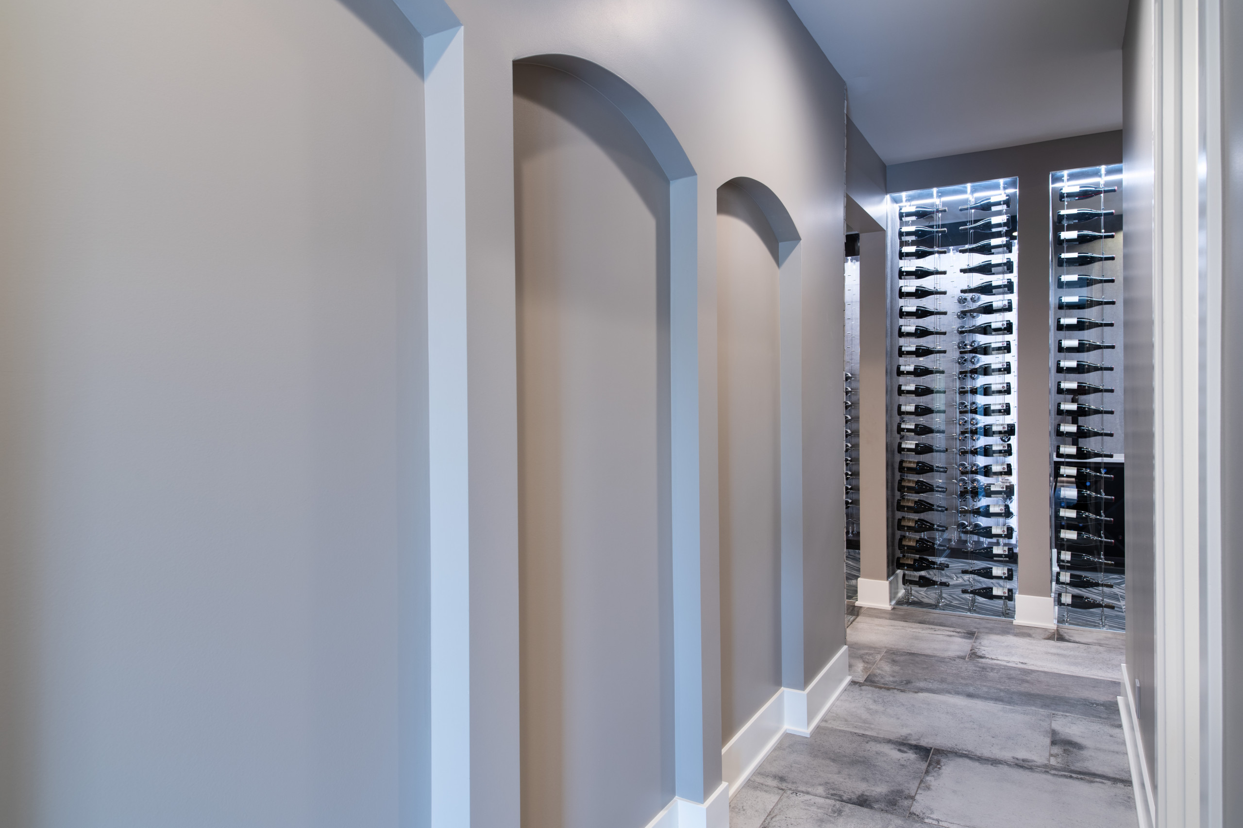 Modern Style Custom Basement | Sterling Ridge