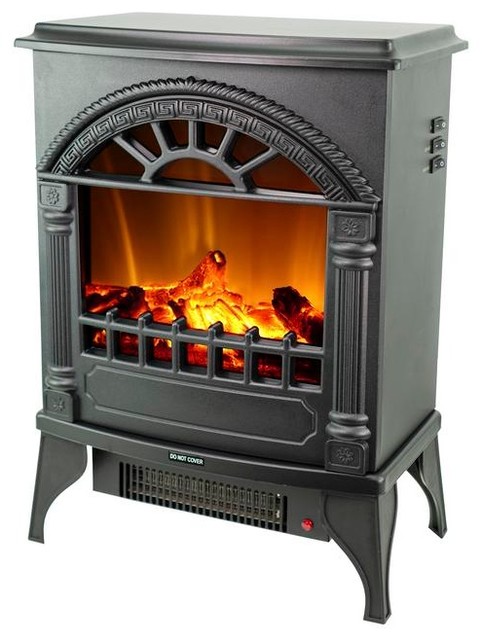 Edenbranch 16 Freestanding Electric Fireplace Stove Traditional Freestanding Stoves By Sun Ray Houzz