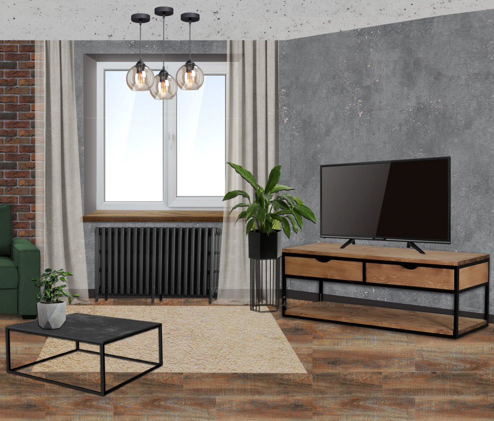 Дизайн-проект квартиры в стиле лофт.