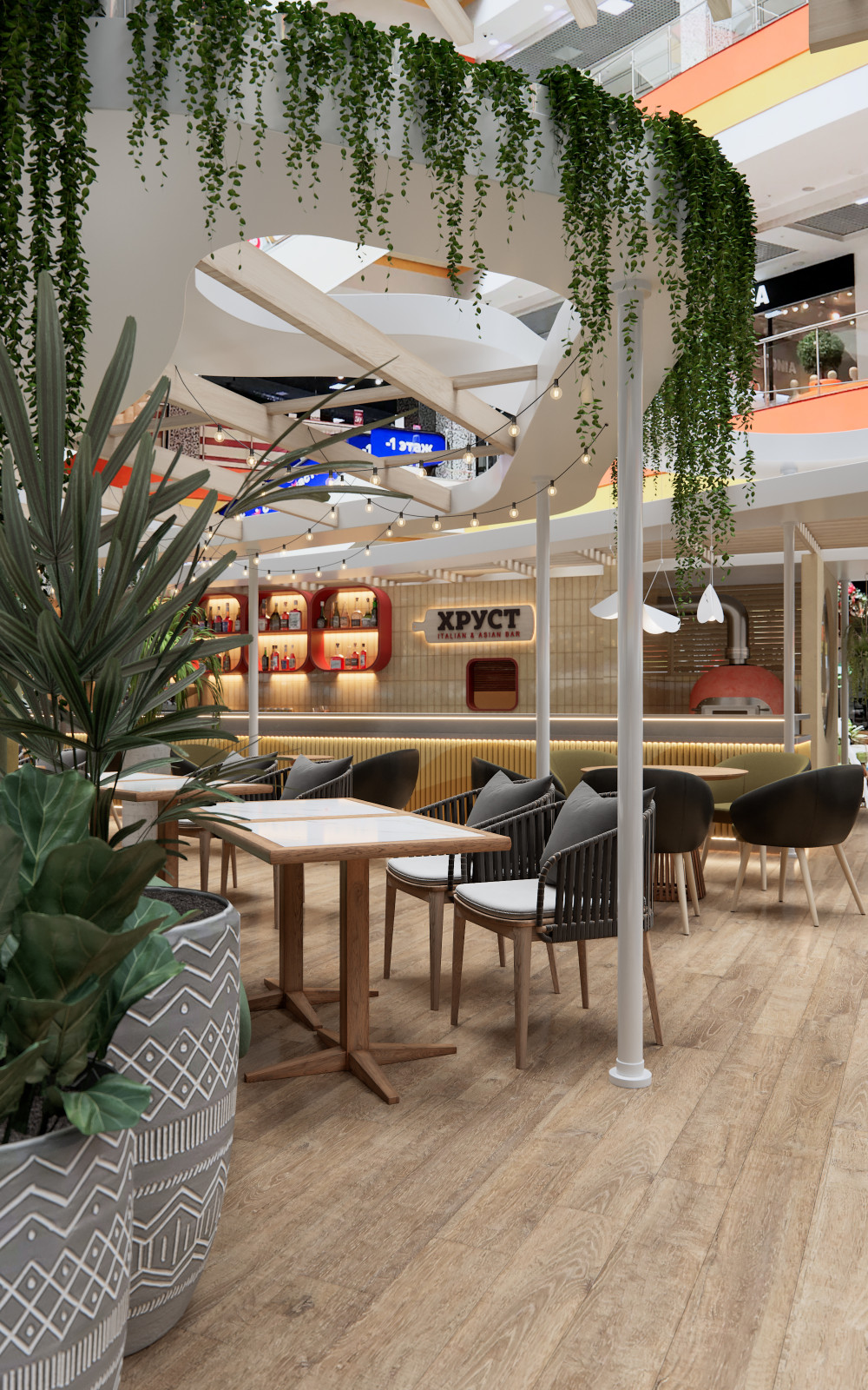 Дизайн интерьера кафе