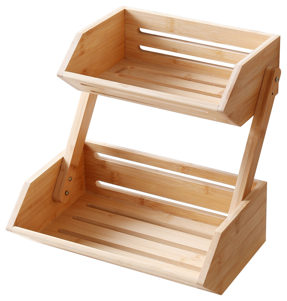 WELLAND Countertop Fruit Basket Bowl for Kitchen Dining Table