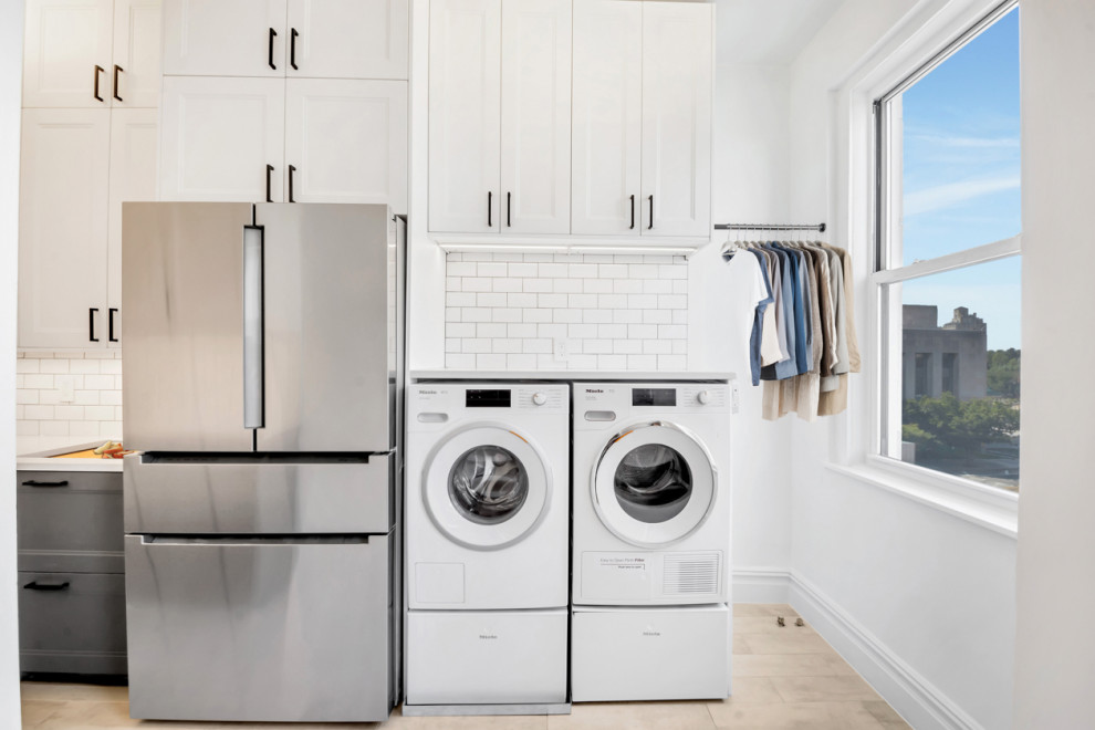 Photo of a laundry room in New York.