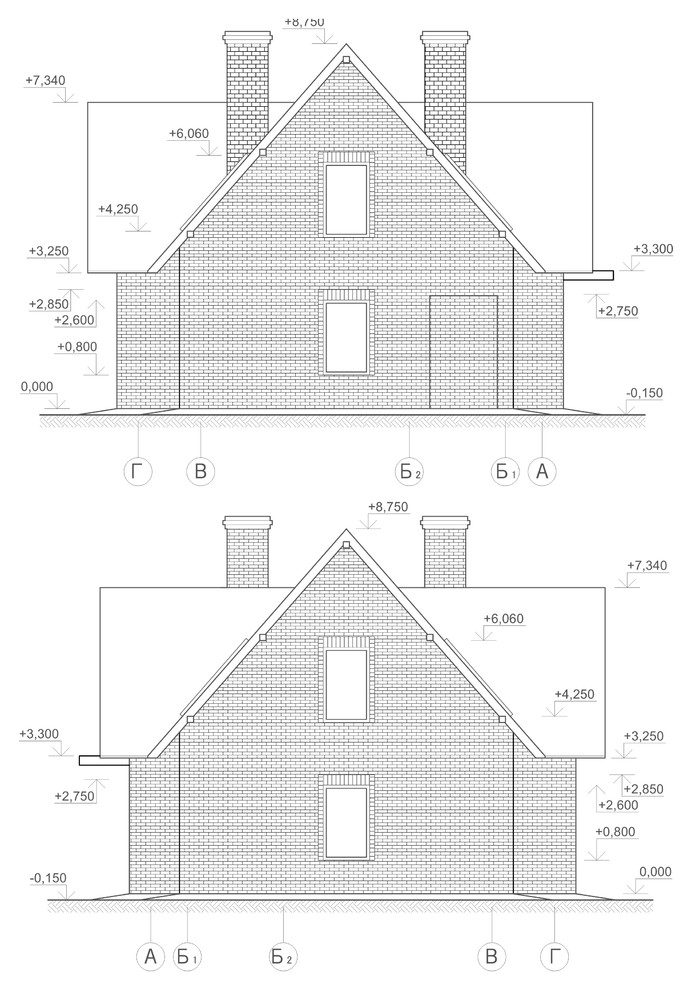 Жилой дом с мансардным этажом