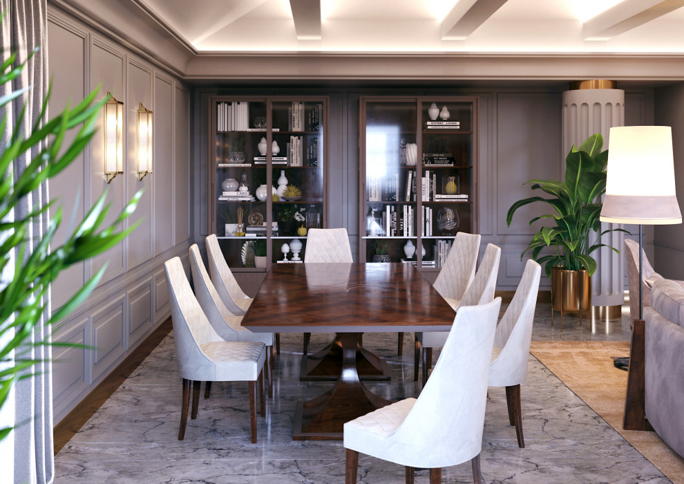 Гостиная с дровяным камином