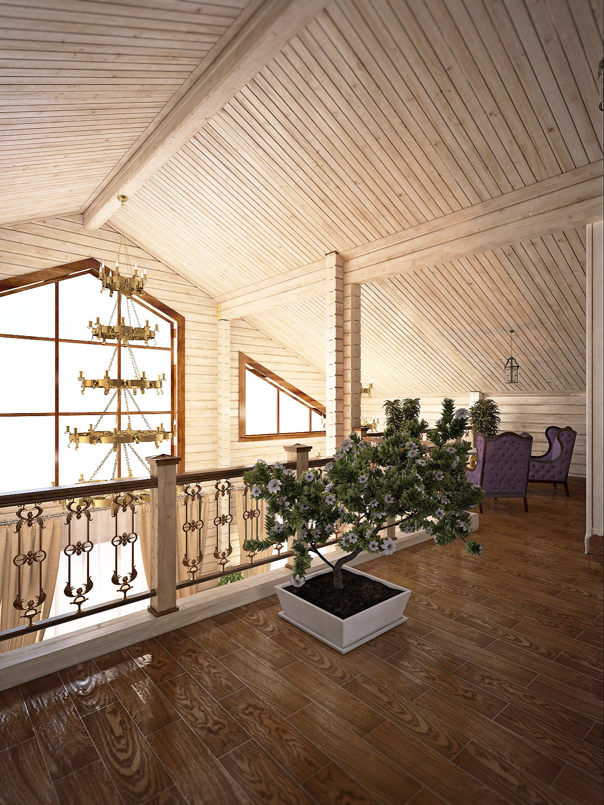 Коттедж из клеёного бруса