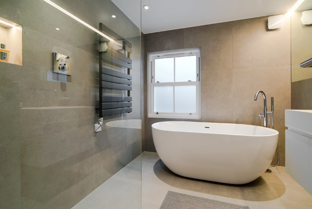 Campbell Road trendy-badevaerelse