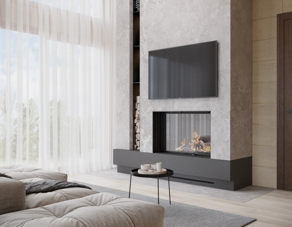 Дизайн интерьера дома из клееного бруса