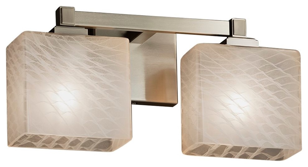 Justice Designs Fusion Regency 2LT Bath Bar Brushed Nickel