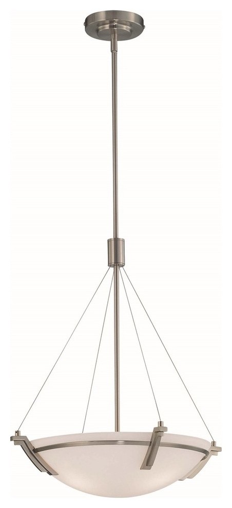 16" Ceiling Lamp, Ps Frost Glass, Type A 100Wx3