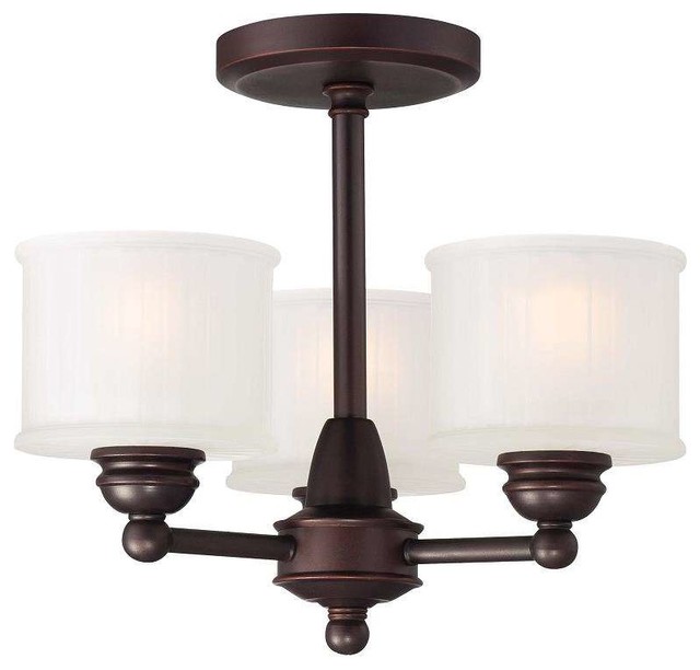 Minka Lavery 1738 167 1730 Series Semi Flush Mount In Lathan Minka Lavery 1738 167 1730 Series Semi