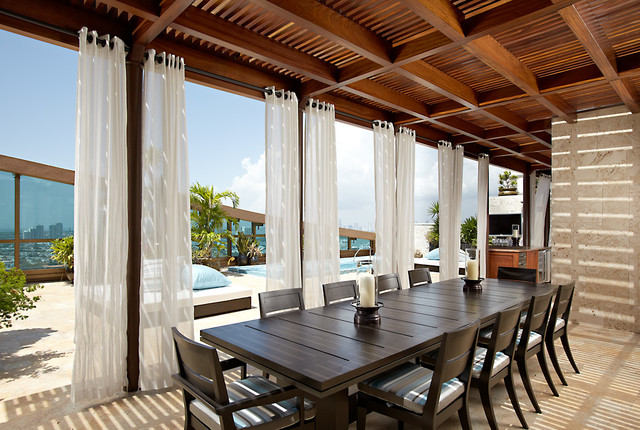 Penthouse trendy-terrasse