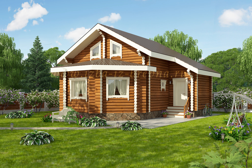 Проекты домов из оцилиндрованного бревна и профилированного бруса