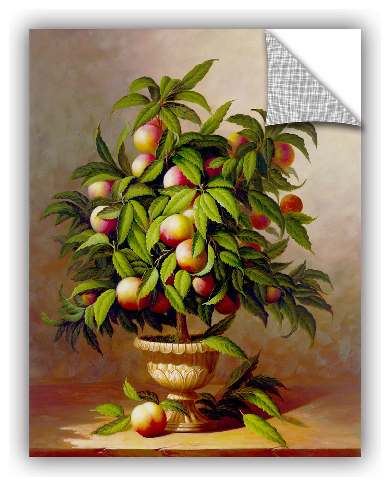 Potted Peach Tree Decal Farmhouse Prints And Posters By Artwall Llc