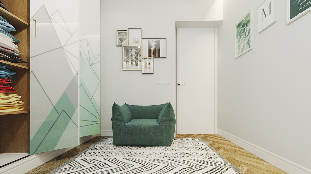 Спальня в скандинавском стиле 20 м2