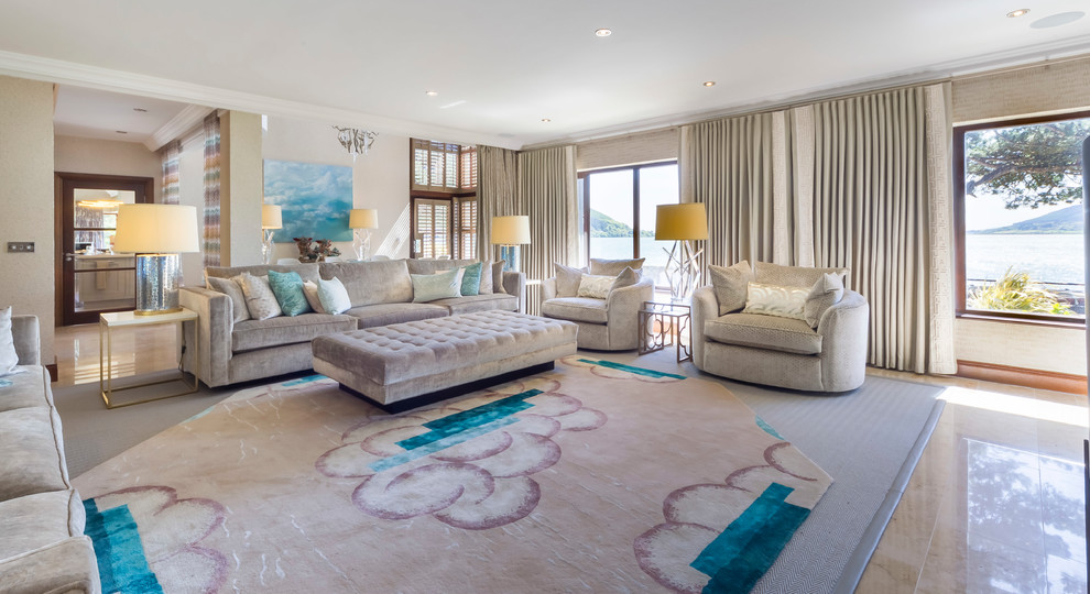 Inspiration for a contemporary living room in Belfast.