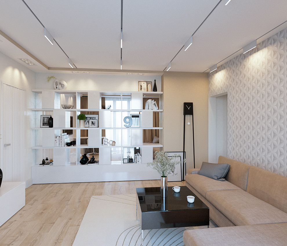 Дизайн-проект гостиной в ЖК "Орбита"