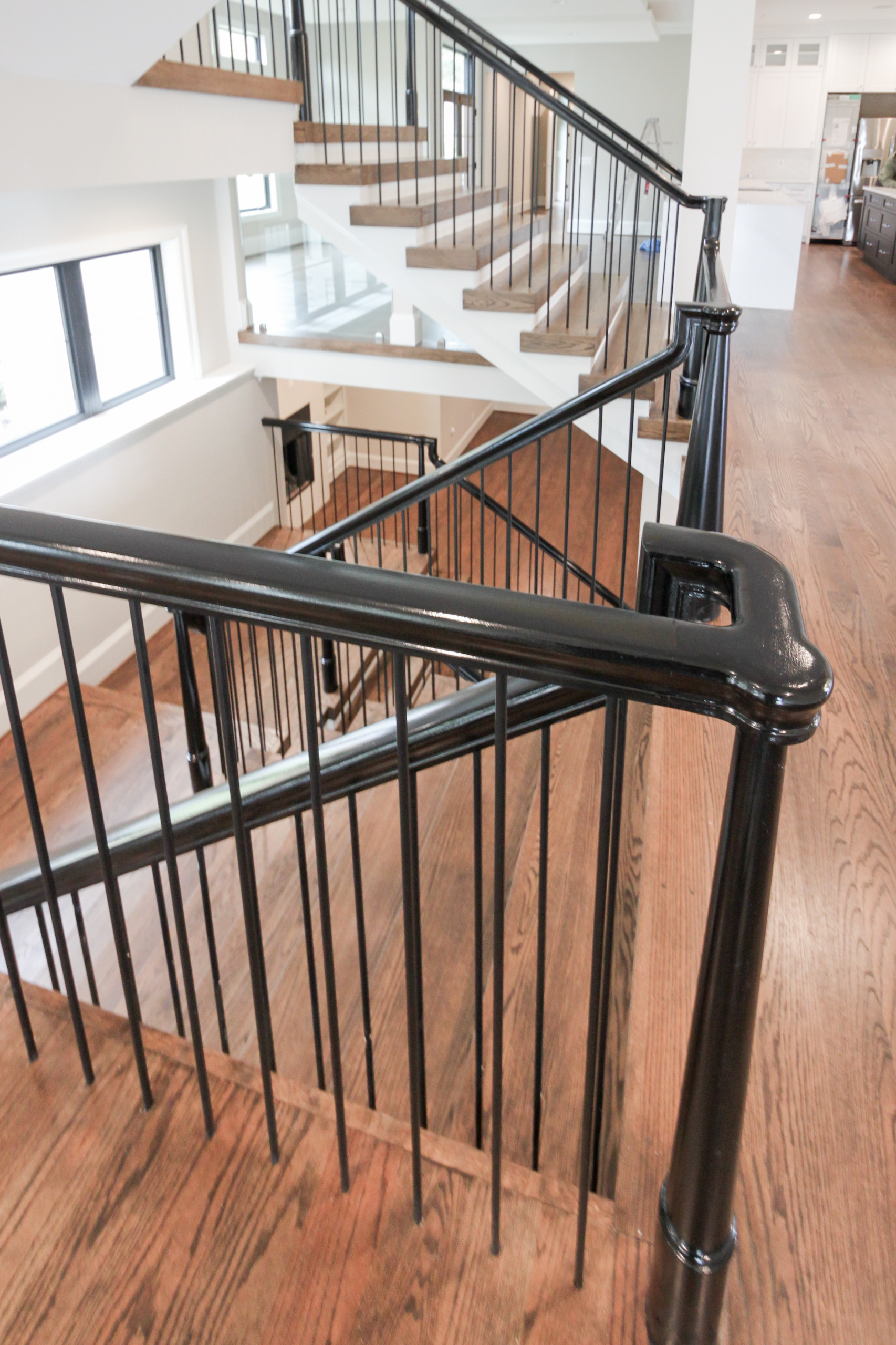 89_Eclectic and Edgy Staircase in French Contemporary Residence, McLean VA 2210