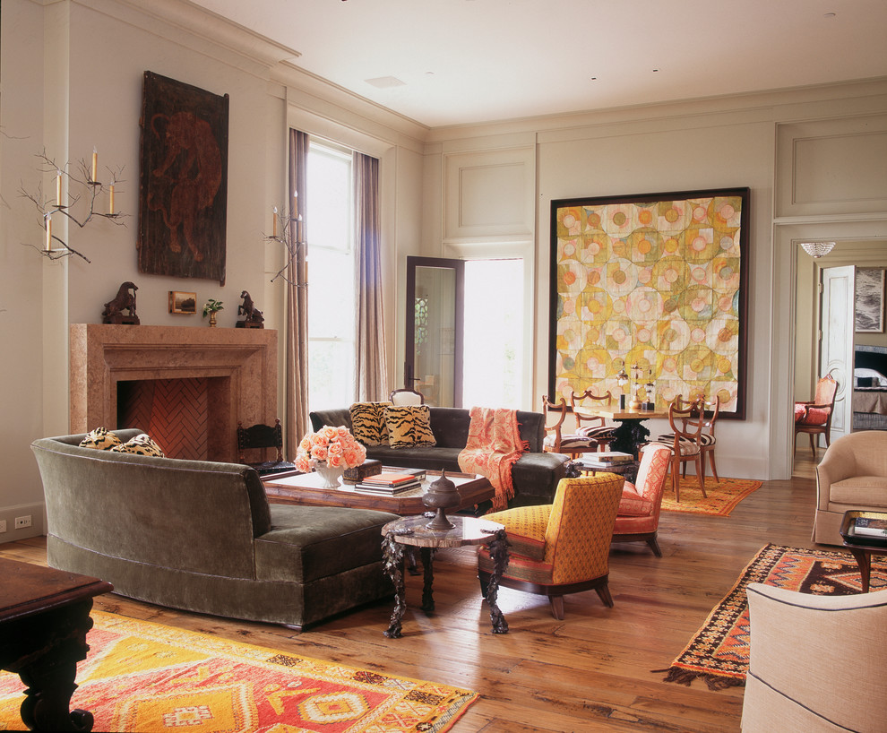 Eclectic living room in San Francisco.