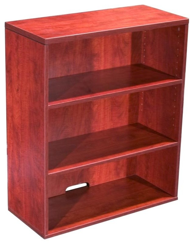 Boss Wood Bookcase In Cherry Finish N153-C