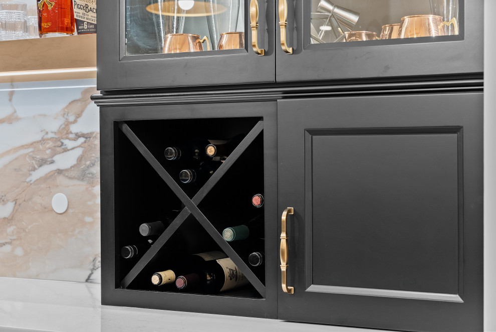 Luxury Transitional Wet Bar | Pittsburgh, PA