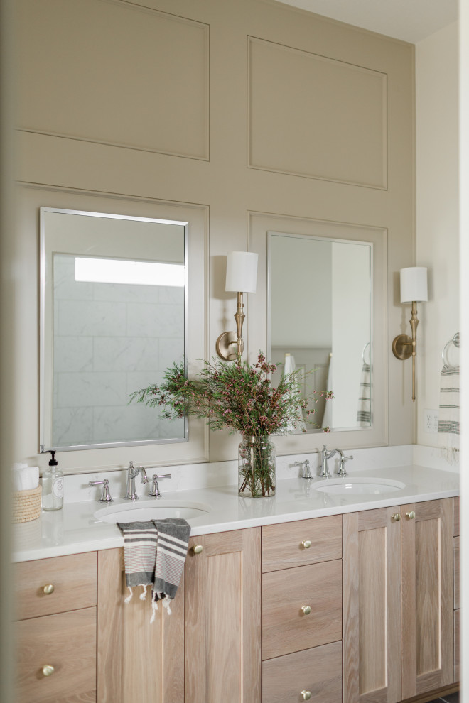 Home design - transitional home design idea in Omaha