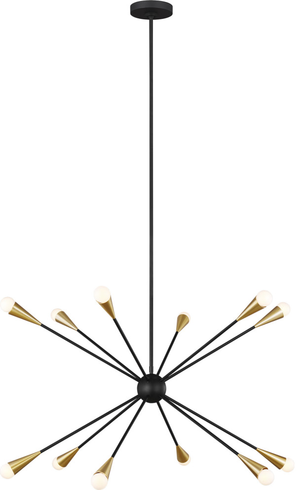 Jax Chandelier Midcentury Chandeliers by Lighting New York Houzz
