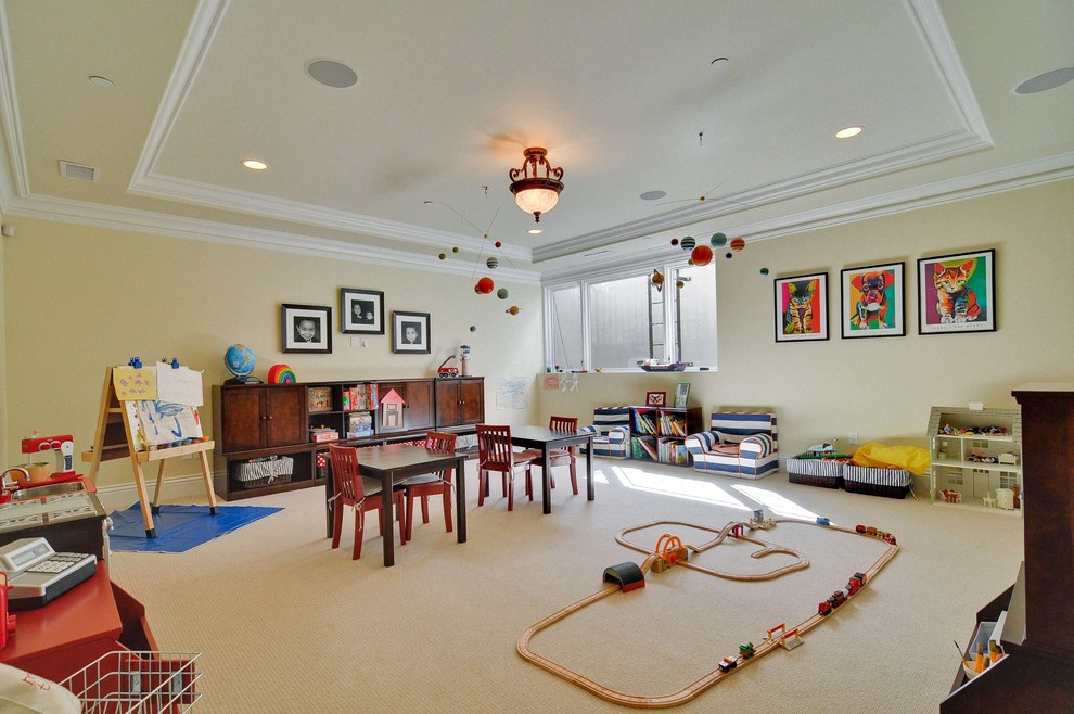 This is an example of a contemporary kids' playroom in San Francisco.