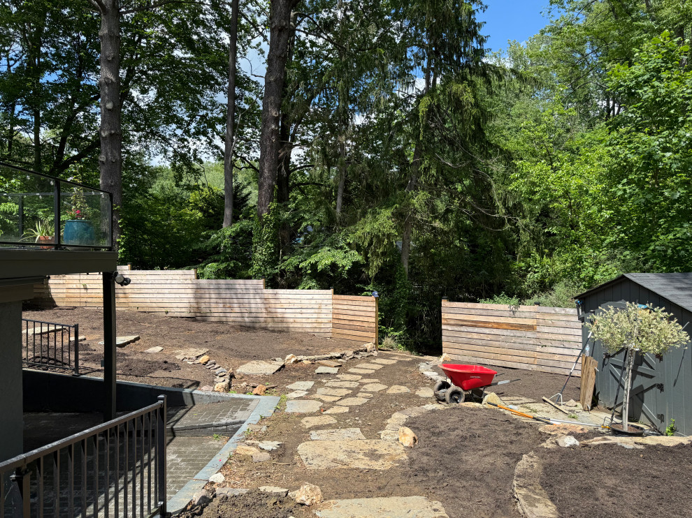 Conservation and rain gardens landscape