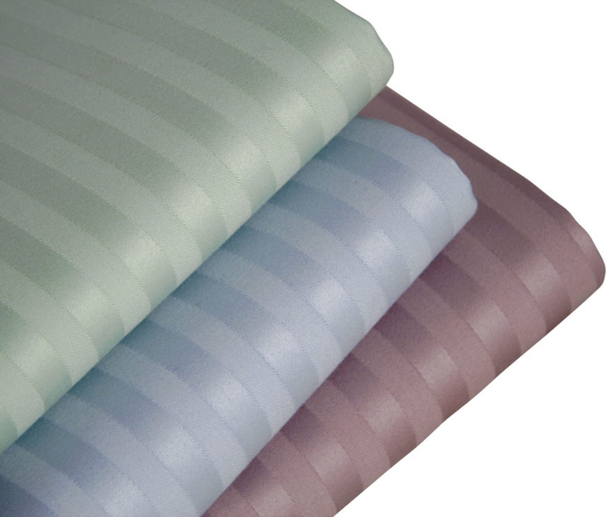 Caterina Stripe Luxury Bed Sheets, King, Lavender