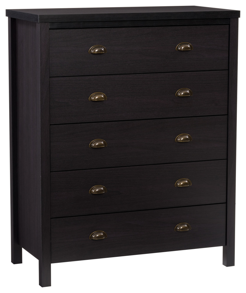 CorLiving Boston 5 Drawer Dresser Transitional Dressers by