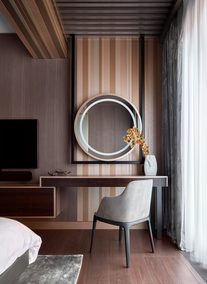 Люкс интерьер спальни в Квартире 120 кв. м. в Современном стиле