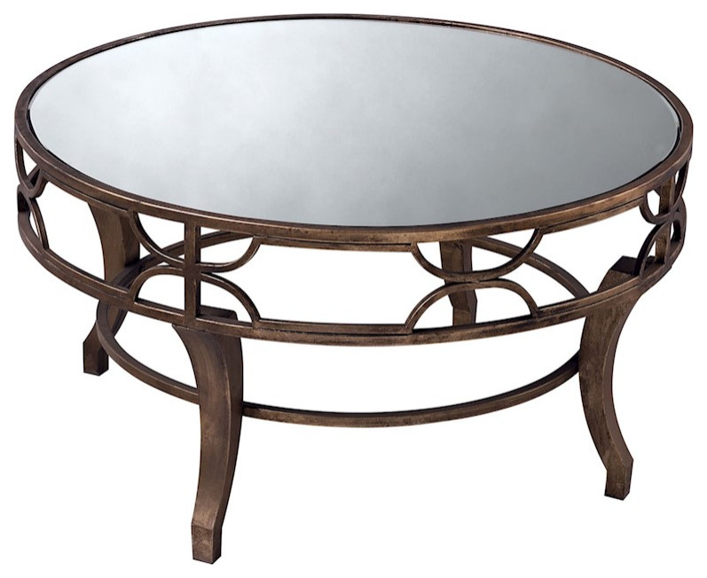 Elk Home Treviso Coffee Table, Antique Gold Wash